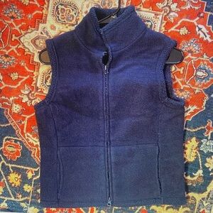 Women's Navy Fleece Vest